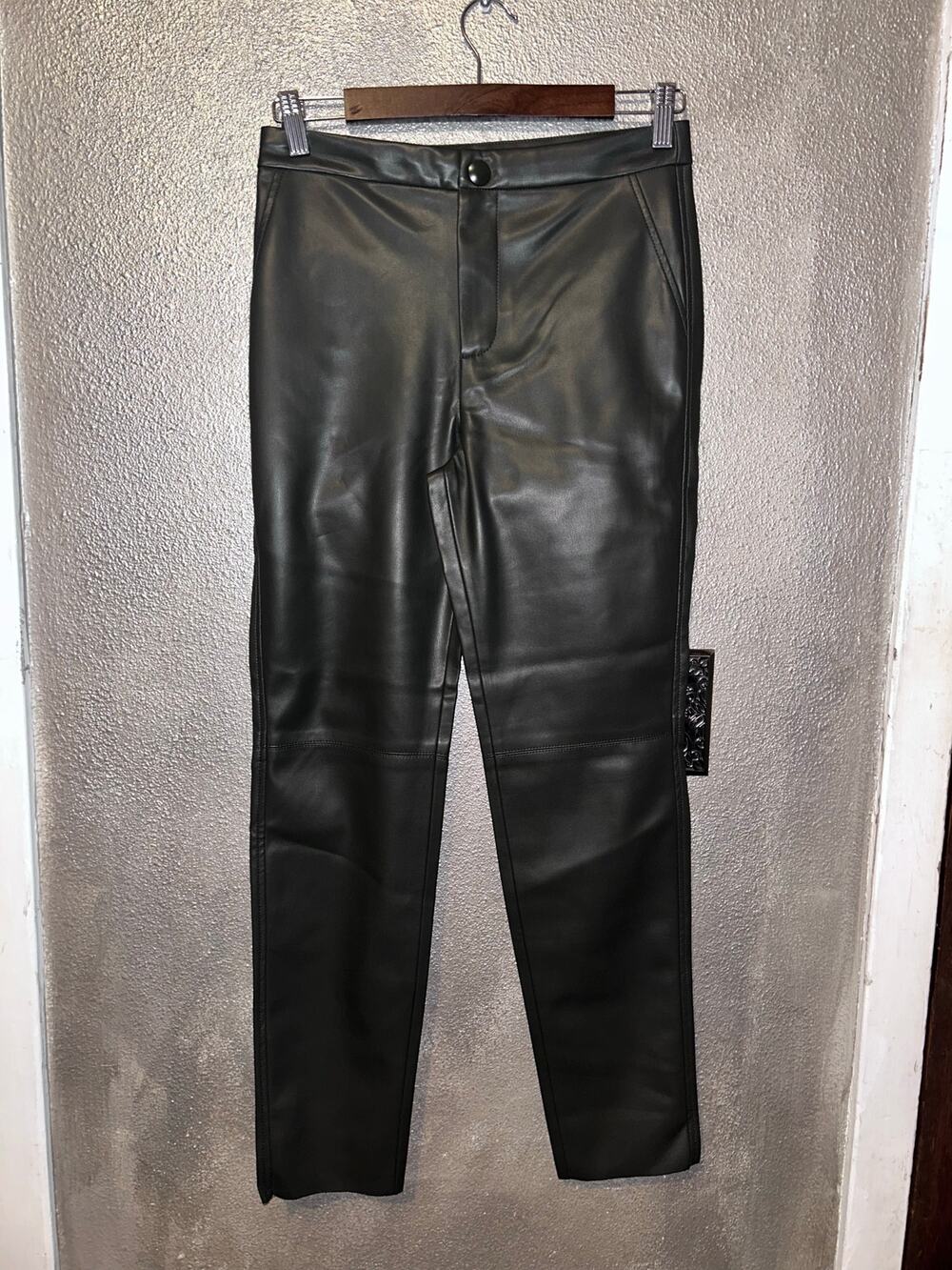 TRUTH by Republic Professional Preppy Business Edgy Sleek Faux Leather Pants
